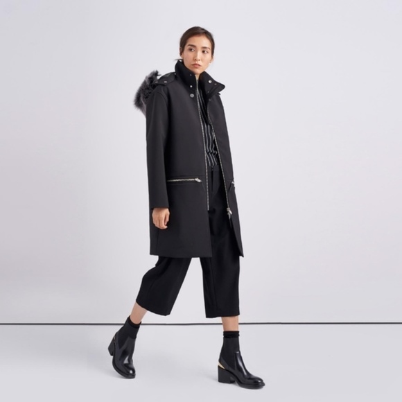 BLACK PARKA by THE ARRIVALS - XS - Picture 4 of 6